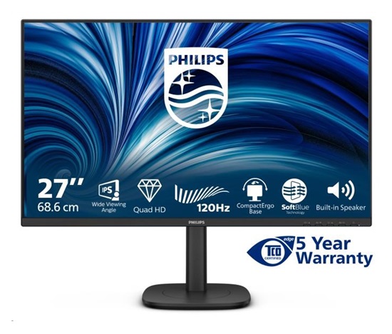 Philips MT 27" 27B2N3500J - 2560x1440,IPS,120Hz,2xHDMI,DP,USBhub,Repro,Pivot