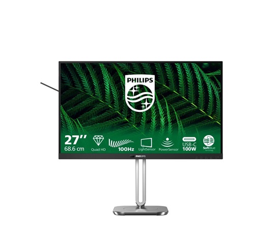 Philips MT 27" 27B2G5601 - 2560x1440,IPS,100Hz,HDMI,DP,USBhub,USB-C,RJ45,Repro,Pivot