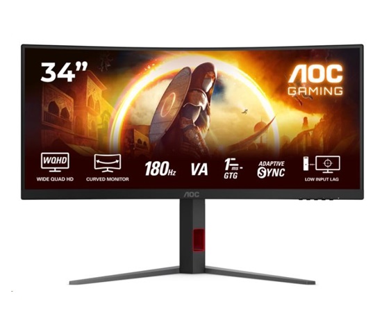 AOC MT 34" CU34G4 - 3440x1440,VA,180Hz,2xHDMI,DP,Pivot