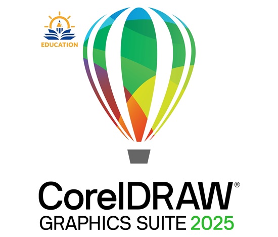 CorelDRAW Graphics Suite 2025 Education Perpetual License (incl. 1 Yr CorelSure Maintenance)(1-4)