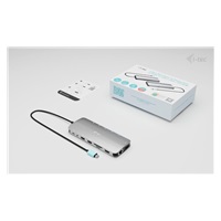 i-tec USB-C Metal Nano 3x Display Dock, 2x HDMI 1x USB-C video, Power Delivery 140W