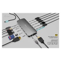i-tec USB-C Metal Nano 3x Display Dock, 2x HDMI 1x USB-C video,PD 140W + Universal Charger 140 W