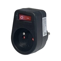 Konnoc DX-FZBK-01/01A rozbočka 1x zásuvka s vypínačem černá