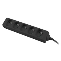 Konnoc DX-5F 3m pětizásuvka ČERNÁ