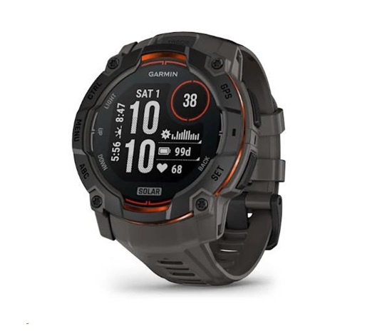 Garmin Instinct 3 50mm SOLAR Black Charcoal, EU