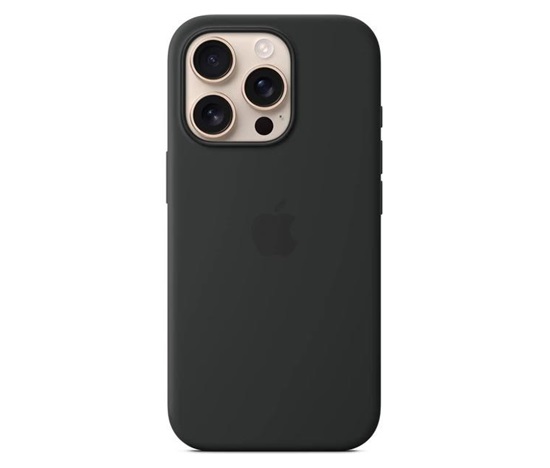 APPLE iPhone 16 Pro Silicone Case with MagSafe - Black