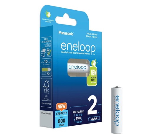 PANASONIC HR03 AAA 4MCCE/2BE ENELOOP N, 800 mAh (Blistr 2ks)/Bazar