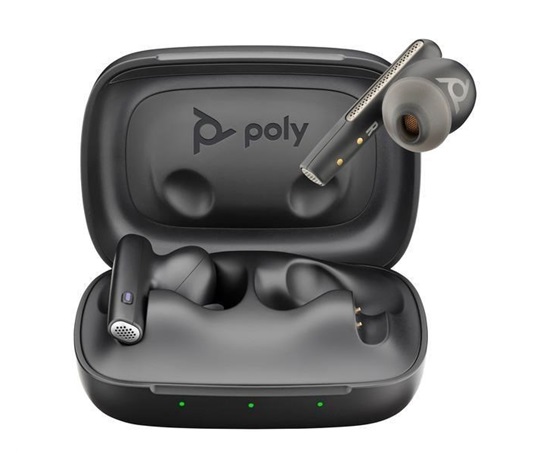BAZAR - Poly Voyager Free 60 MS Teams bluetooth headset, BT700 USB-A adaptér, nabíjecí pouzdro, černá Rozbaleno, Komplet