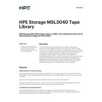 HPE Storage MSL3040 Tape Library 1x MSL LTO-9 SAS Drive 20x LTO-9 45TB Data Cartridges