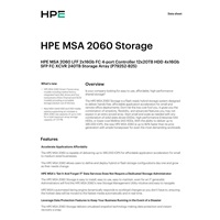 HPE MSA 2060 LFF 2x16Gb FC 4-port Controller 12x20TB HDD 4x16Gb SFP FC XCVR 240TB Storage Array