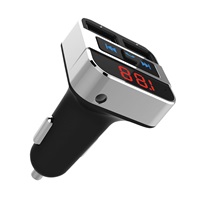 Solight FM transmitter s bluetooth připojením do auta, 2x USB + handsfree