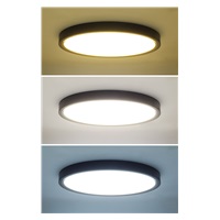 Solight LED osvětlení s dálkovým ovladačem Estela Black, 36W, 2700lm, 30cm, změna chromatičnosti, stmívatelné