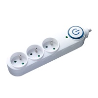 Solight přepěťová ochrana, 3 zásuvky, 1,5m, bílá