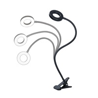 Solight LED stmívatelná stolní lampička s klipem, 300lm, nastavitelná teplota světla, USB