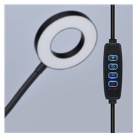 Solight LED stmívatelná stolní lampička s klipem, 300lm, nastavitelná teplota světla, USB