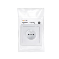 Solight zásuvka Slim, bílá