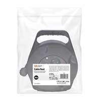 Solight prodlužovací přívod na bubnu, 4 zásuvky, 10m, černý kabel, 3x 1,5mm2