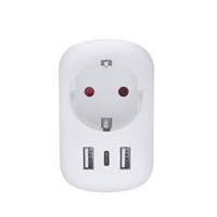 Solight cestovní adaptér UK USB A+C pro použití ve Velké Británii, typ G