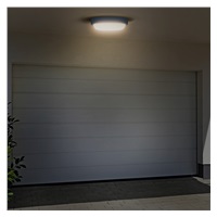 Solight LED venkovní osvětlení kulaté, 13W, 910lm, 4000K, IP54, 17cm, šedá barva
