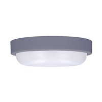 Solight LED venkovní osvětlení kulaté, 13W, 910lm, 4000K, IP54, 17cm, šedá barva