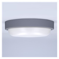 Solight LED venkovní osvětlení kulaté, 13W, 910lm, 4000K, IP54, 17cm, šedá barva