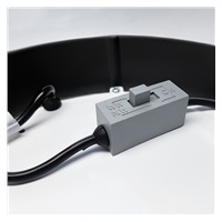 Solight LED mini panel CCT, přisazený, 12W, 900lm, 3000K, 4000K, 6000K, čtvercový, černá barva