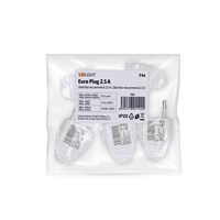 Solight zástrčka plochá 2.5A, přímá, IP20, bílá