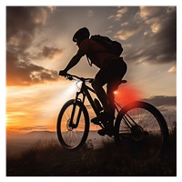 Solight set nabíjecích cyklo svítilen, 160lm přední, zadní červená, Li-Ion, USB