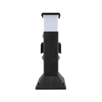 Solight zahradní sloupek IP44 s LED osvětlením, plast, 2 zásuvky, hranol, černý