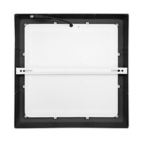 Solight LED mini panel CCT, přisazený, 24W, 1800lm, 3000K, 4000K, 6000K, čtvercový, černá barva