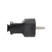 Solight zástrčka přímá, IP20, černá