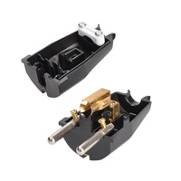 Solight zástrčka přímá, IP20, černá