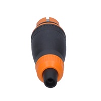 Solight zástrčka do vlhka, přímá, IP44, černá-oranžová