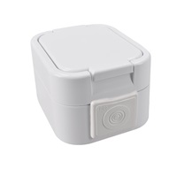 Solight zásuvka do vlhka s víčkem, bílá