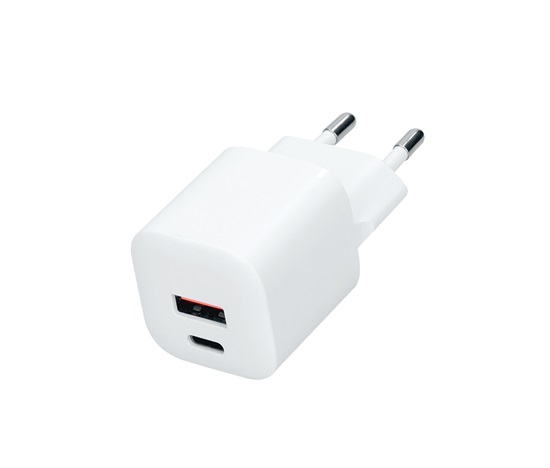 Solight USB-C + USB-A fast charger GaN 20W PD