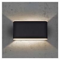 Solight LED venkovní nástěnné osvětlení Modena, 12W, 800lm, 3CCT, černá