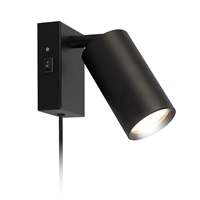 Solight nástěnná lampička CELE, 1x GU10, černá