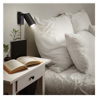 Solight nástěnná lampička CELE, 1x GU10, černá