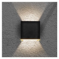 Solight LED venkovní nástěnné osvětlení Parma, 6W, 420lm, 3000K, černá