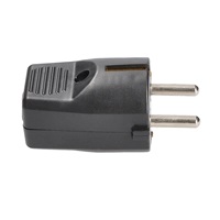 Solight zástrčka přímá, IP20, černá