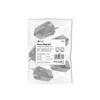 Solight zástrčka přímá, IP20, černá