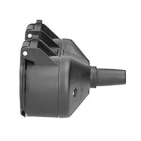 Solight dvojzásuvka do vlhka, IP44, černá