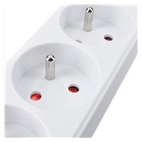 Solight prodlužovací přívod, 5 zásuvek, bílý, 1,5m