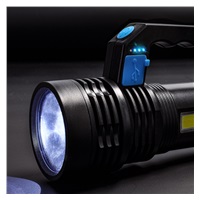 Solight LED nabíjecí svítilna s rukojetí a bočním světlem, 150+100lm, Li-Ion