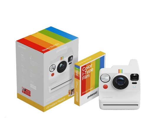Polaroid Now+ Gen 3 White Bundle with Color Film (8 photos)