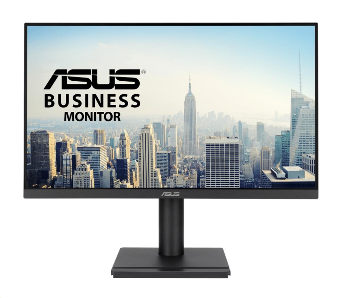 Obr. ASUS VA249QGS Business Monitor - 24palcový (23,8palcový zobrazitelný), IPS, Full HD, bezrámečkový, 120 Hz, Adaptive-Sync, 1ms MPRT, HDMI, DisplayPort, VGA, Low Blue Light, Flicker Free, ergonomický design, možnost montáže na zeď 1755894a