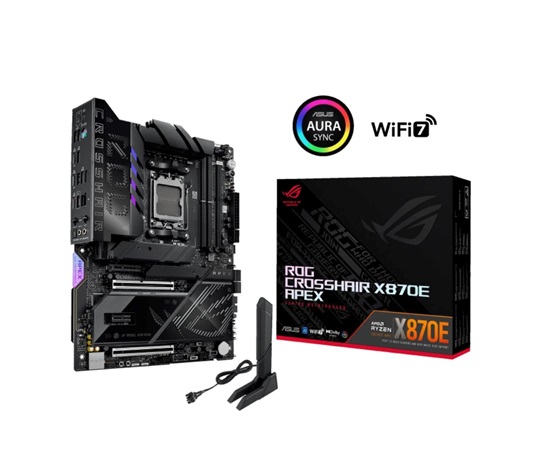 ASUS MB Sc AM5 ROG CROSSHAIR X870E APEX, AMD X870, 2xDDR5, 2xThunderbolt, WiFi