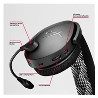 HyperX Cloud Jet Dual Wireless Gaming Headset, černá