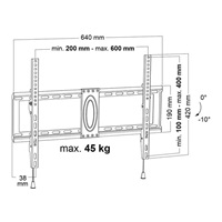 Sklopný držák TV Ergosolid Satt-2