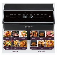 BAZAR - Cosori Dual Blaze 6.4L SMART horkovzdušná  fritéza + 5x špíz a gril. rošt, grey - Poškozený kus